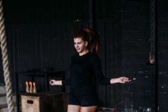 Thaysa Dutra começou a pular corda aos 19 anos - (crédito: Arquivo pessoal) Thaysa Dutra começou a pular corda aos 19 anos - (crédito: Arquivo pessoal)