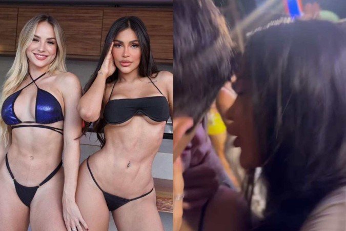 Gabi Martins e Flay em beijo triplo na Casa da Barra - (crédito: Reprodução Instagram) Gabi Martins e Flay em beijo triplo na Casa da Barra - (crédito: Reprodução Instagram)