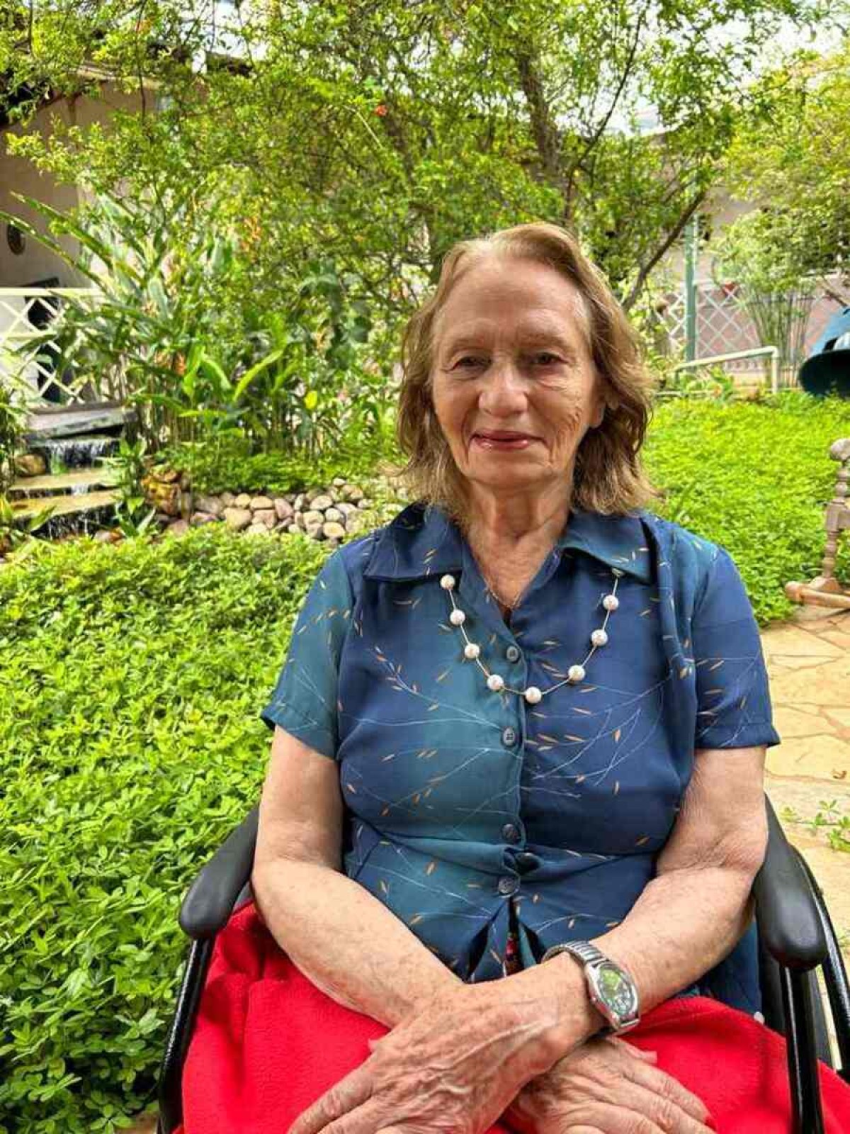 Luisa da Silva,que vive no Lar dos Velhinhos Bezerra de Menezes tem 85 anos e quer de presente sandália (36), bolsa ou vestido (G)