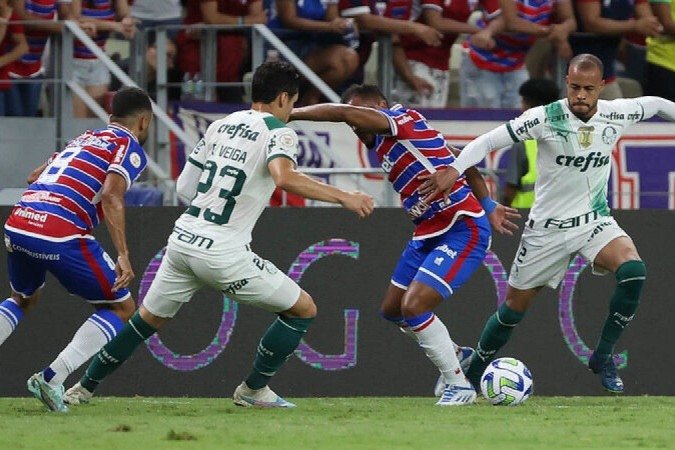Mayke é um dos desfalques do Palmeiras contra o América-MG -  (crédito: Foto: Cesar Greco/Palmeiras)