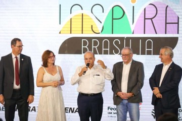 Governador Ibaneis Rocha participa do lançamento do Inspira Brasília no Sesi Lab -  (crédito: Renato Alves/Agência Brasília.)