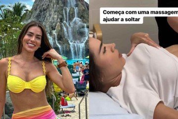 Adriana Sant'Anna mostra procedimento para retirada de fezes acumuladas no intestino  -  (crédito: Reprodução Instagram)