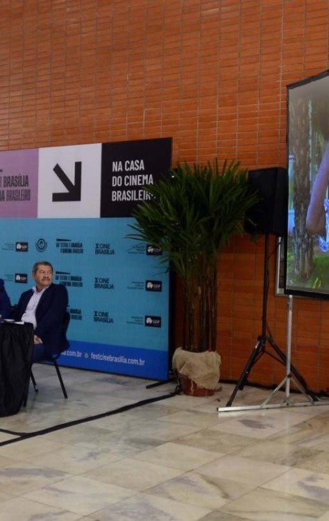 Evento de apresentação dos filmes concorrentes foi no Cine Brasília, nesta quarta (29/11) -  (crédito:  Marcelo Ferreira/CB/D.A Press)