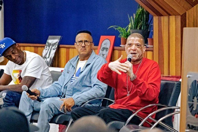 Mano Brown, KL Jay e Ice Blue em aula aberta da Unicamp - (crédito: Reprodução Unicamp) Mano Brown, KL Jay e Ice Blue em aula aberta da Unicamp - (crédito: Reprodução Unicamp)