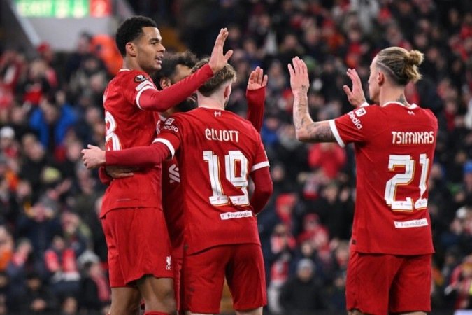 Liverpool goleia o Lask e avança às oitavas da Liga Europa -  (crédito: Jogada10)