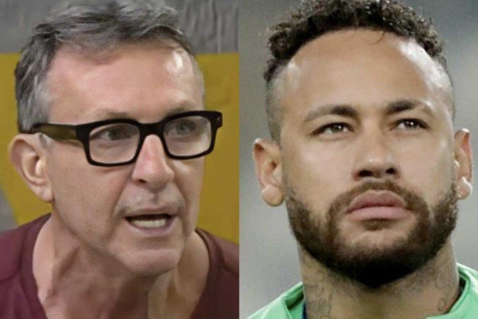 O apresentador Neto e Neymar - (crédito: Reprodução Instagram) O apresentador Neto e Neymar - (crédito: Reprodução Instagram)