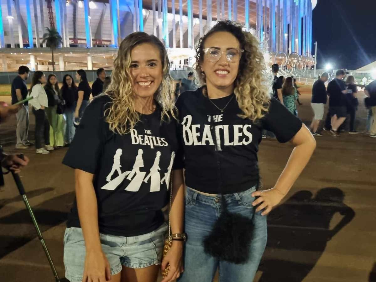 Show do Poul - Maíra e Inara Nobre vieram de Fortaleza para o show de Paul McCartney