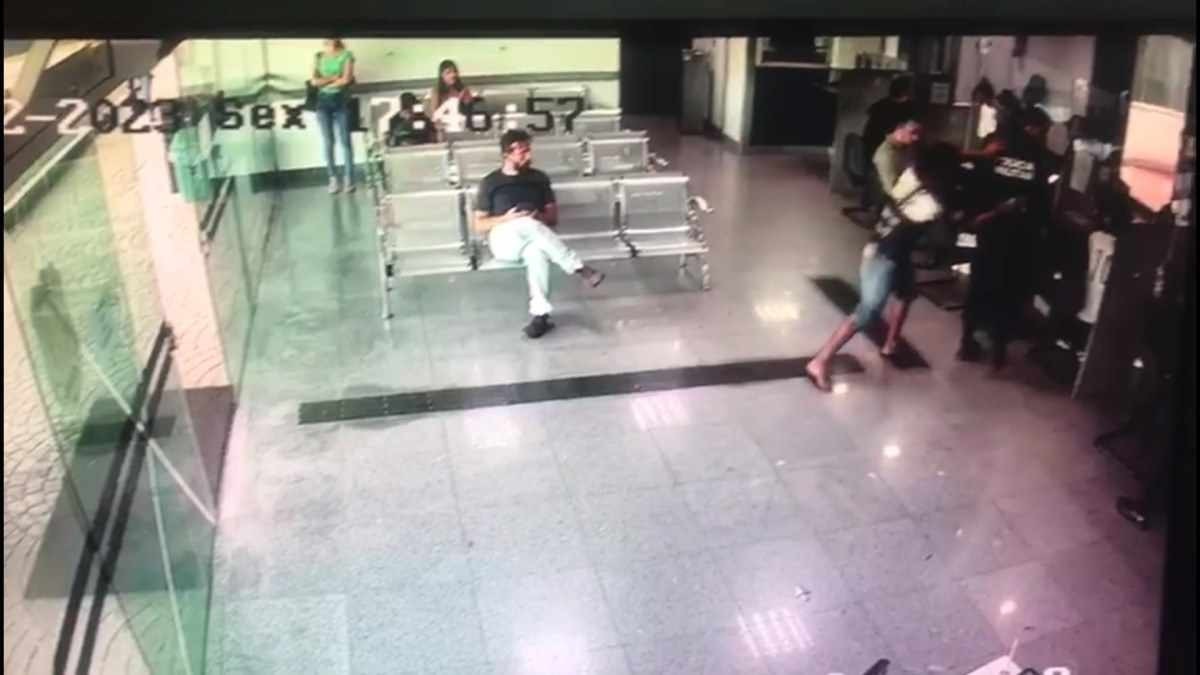 Homem ataca PM e tenta esfaqueá-lo dentro de delegacia na Asa Norte