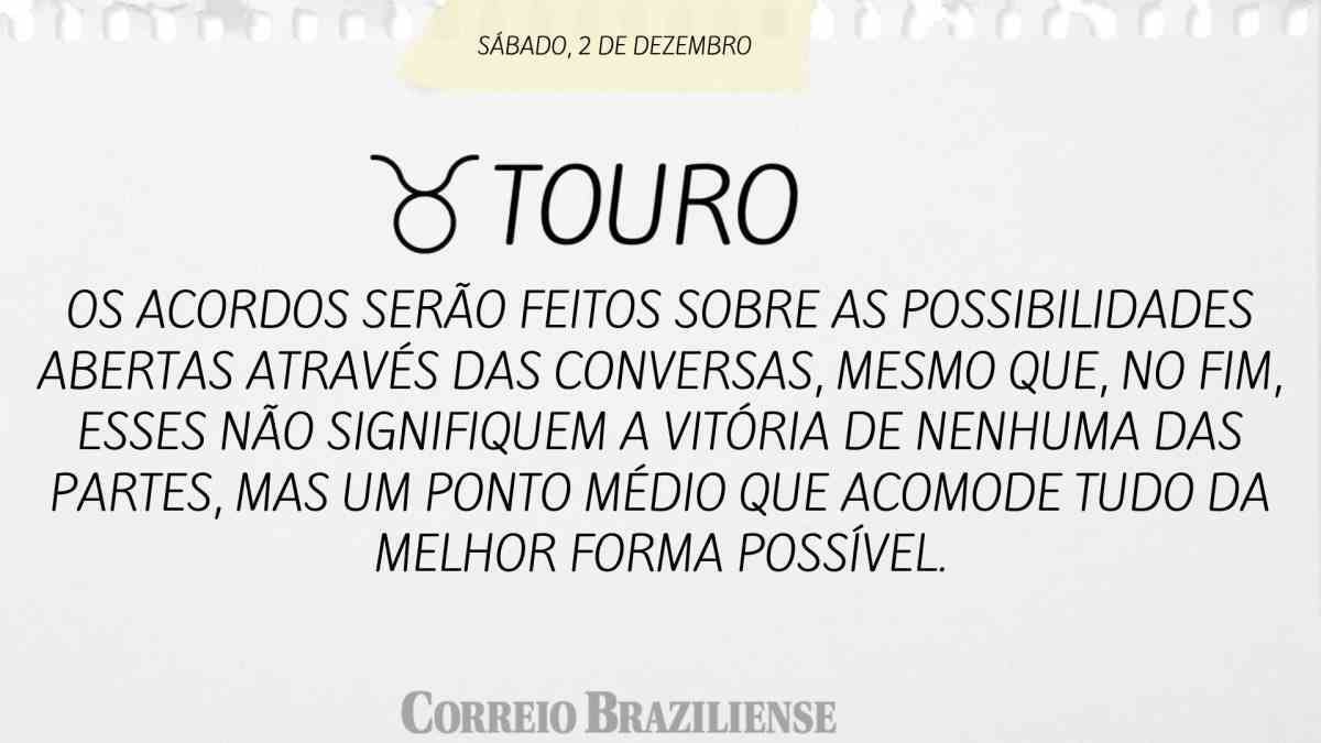 TOURO | 2 DE DEZEMBRO