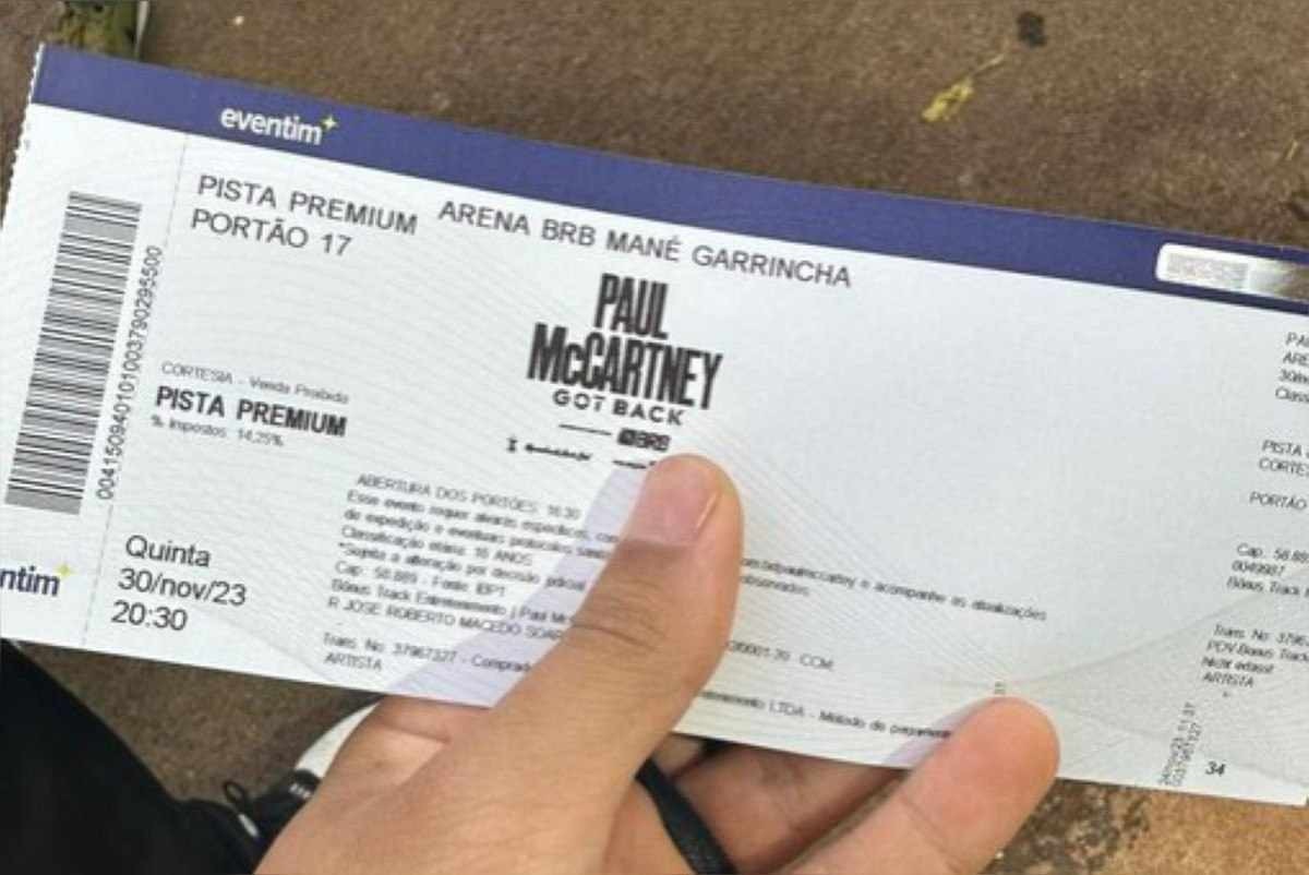 Paul McCartney deu ingressos de show para estudantes de música de Brasília