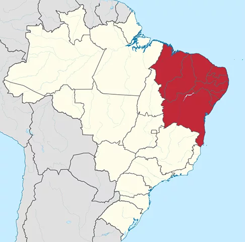 Há uma briga por território acontecendo entre Piauí e Ceará, envolvendo uma área de aproximadamente 3.000 km², que pode mudar o mapa dos estados brasileiros. -  (crédito: wikimedia commons tubs)