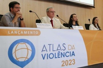 Divulgação do Atlas da Violência 2023. -  (crédito: Jose Cruz/Agência Brasil)