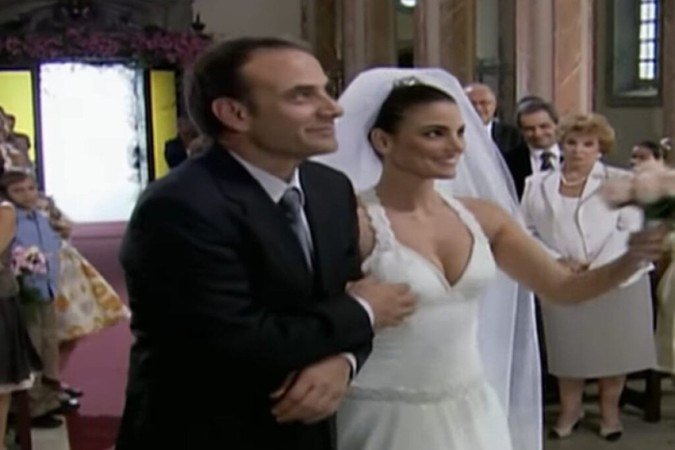 Marco Ricca e Luli Miller como Gustavo e Gilda em Paraíso Tropical - (crédito: Reprodução/TV Globo) Marco Ricca e Luli Miller como Gustavo e Gilda em Paraíso Tropical - (crédito: Reprodução/TV Globo)