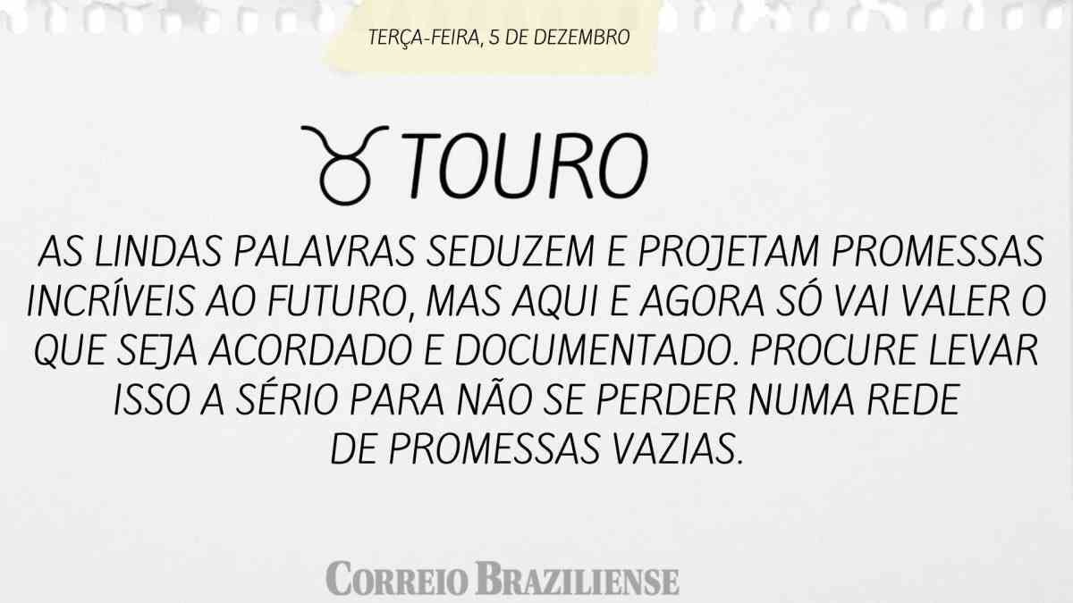 TOURO | 5 DE DEZEMBRO