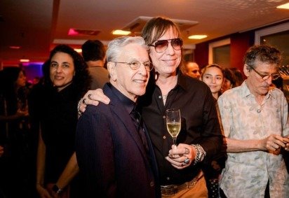Caetano Veloso e Geraldo Azevedo no prêmio UBC -  (crédito:  Miguel Sa/Divulgacao)