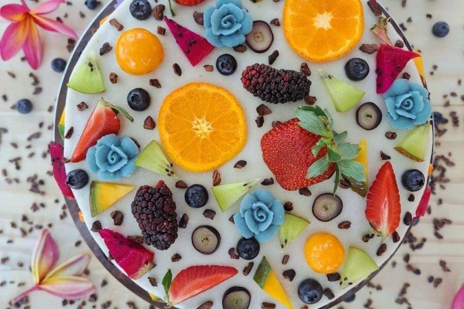 Torta totalmente funcional e decorado