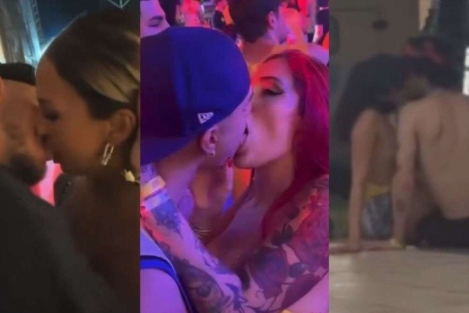Valesca Popozuda, Fiuk e Alicia X foram flagrados aos beijos com influenciadores na Farofa da Gkay - (crédito: Reprodução Instagram) Valesca Popozuda, Fiuk e Alicia X foram flagrados aos beijos com influenciadores na Farofa da Gkay - (crédito: Reprodução Instagram)