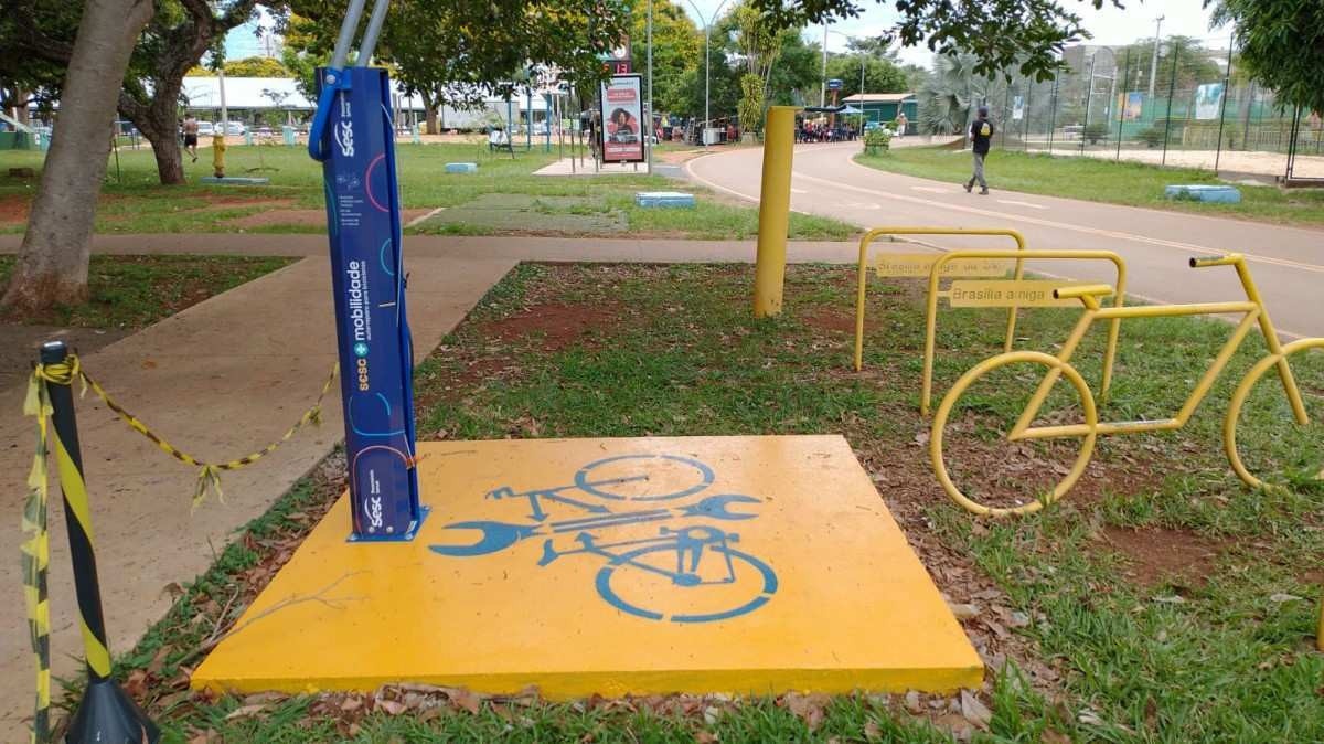 Equipamentos para manutenção de bicicletas chegam ao Parque da Cidade