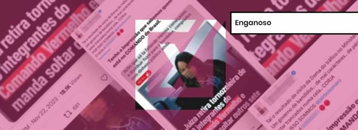 Publicação engana ao relacionar a soltura de suspeitos de integrar o Comando Vermelho em Mato Grosso a visitas de Luciane Barbosa Farias, conhecida como Publicação engana ao relacionar a soltura de suspeitos de integrar o Comando Vermelho em Mato Grosso a visitas de Luciane Barbosa Farias, conhecida como