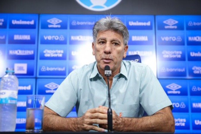 O técnico Renato comandou Suárez & Cia ao vice-campeonato brasileiro  -  (crédito:  Lucas Uebel/Gremio FBPA)