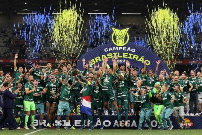 Palmeiras: campeão da Série A - (crédito: Cesar Greco/Palmeiras) Palmeiras: campeão da Série A - (crédito: Cesar Greco/Palmeiras)
