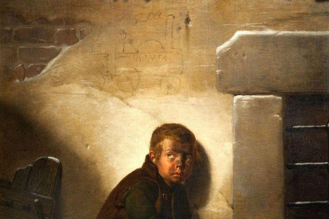 Ser limpador de chaminés era uma das profissões mais difíceis, perigosas e mal remuneradas da época ('O limpador de chaminés', de Giuseppe Molteni, 1840) - (crédito: Getty Images) Ser limpador de chaminés era uma das profissões mais difíceis, perigosas e mal remuneradas da época ('O limpador de chaminés', de Giuseppe Molteni, 1840) - (crédito: Getty Images)