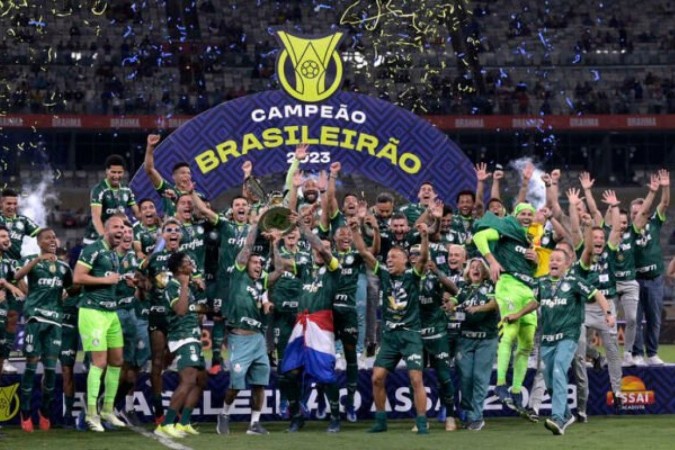 Palmeiras foi campeão brasileiro e dominou o Prêmio Terrabolistas -  (crédito:  AFP via Getty Images)