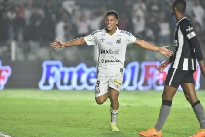 Marcos Leonardo foi o artilheiro do Santos na Série A, com 13 gols, mas oscilou e teve atos de indisciplina -  (crédito: Ivan Storti/Santos FC)