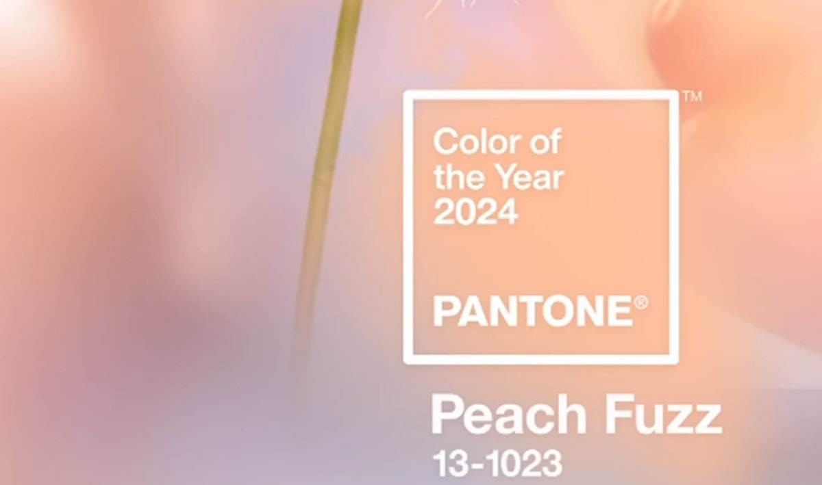 Peach Fuzz será a cor do ano de 2024, de acordo com a Pantone 