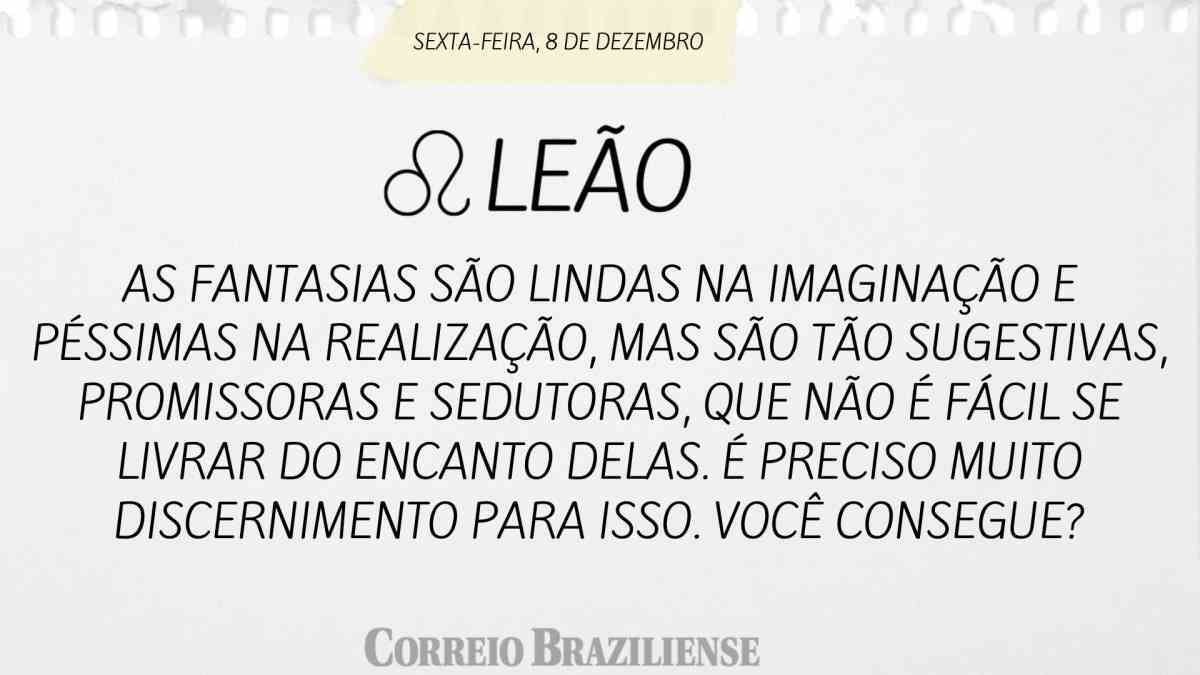 LEÃO  | 8 DE DEZEMBRO