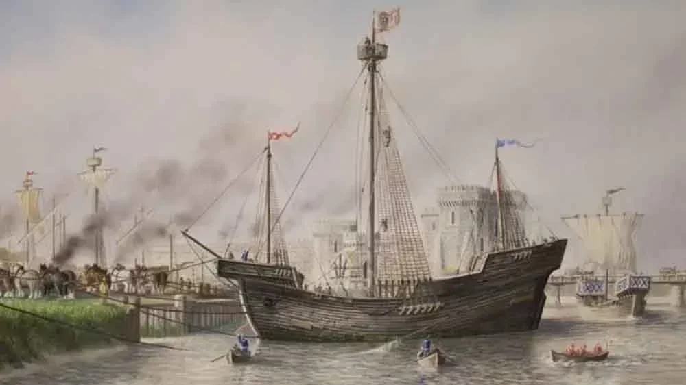 Arqueólogos estão remontando um navio do século 15 no País de Gales, no Reino Unido. Essa remontagem está sendo chamada de "O maior quebra-cabeça 3D do mundo" . -  (crédito: Divulgação)
