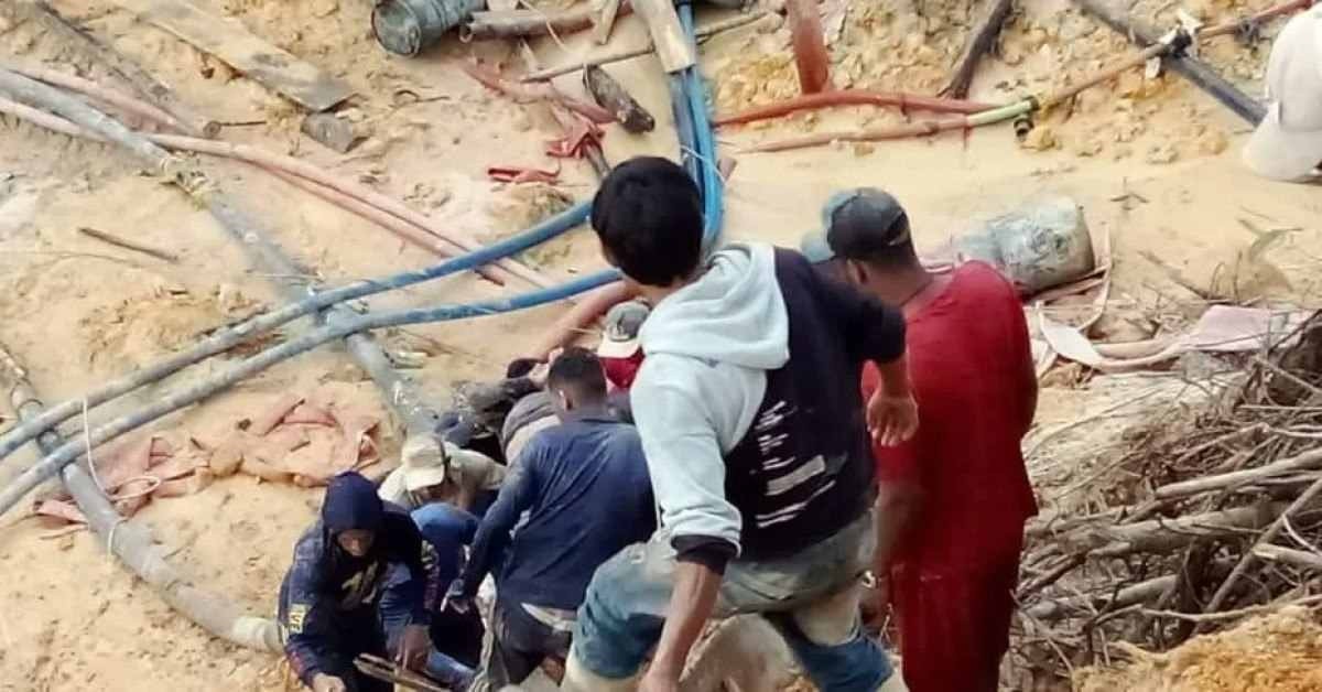 As imagens da destruição causada pelo desabamento foram divulgadas pela Secretaria de Segurança Cidadã do governo de Bolívar, maior estado da Venezuela, nas redes sociais