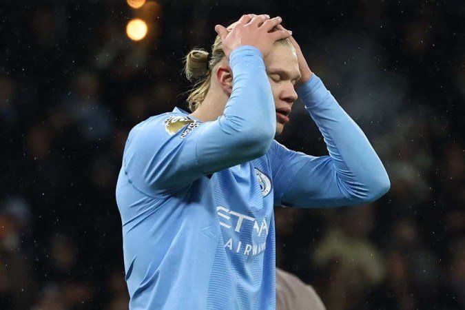 Com 14 gols marcados em 15 partidas, Haaland é o atual artilheiro da Premier League - (crédito: Darren Staples/AFP) Com 14 gols marcados em 15 partidas, Haaland é o atual artilheiro da Premier League - (crédito: Darren Staples/AFP)
