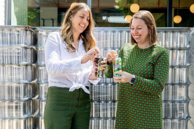 O design das latas de cerveja Talea foi criado levando em conta a inclusividade. - (crédito: Courtesy of Talea) O design das latas de cerveja Talea foi criado levando em conta a inclusividade. - (crédito: Courtesy of Talea)
