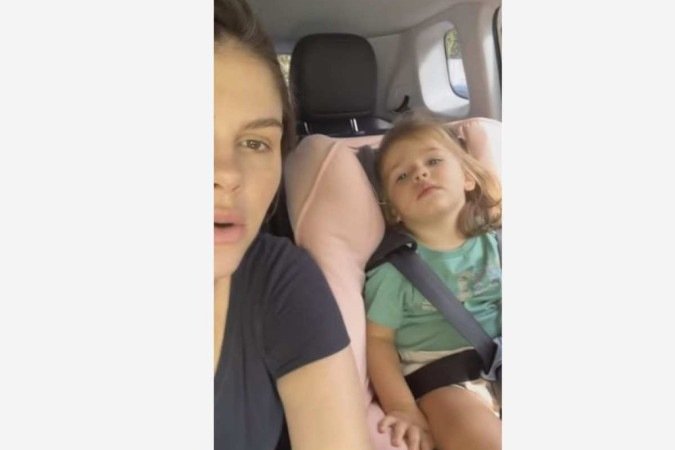 Filha de Bárbara Evans engasga com amendoim  -  (crédito: Instagram/ reprodução)