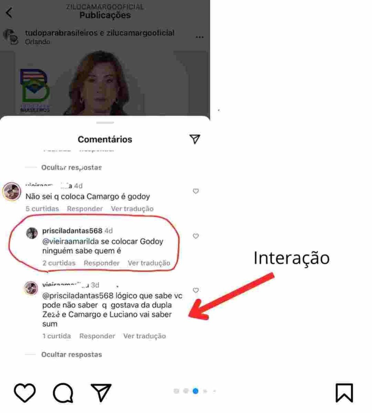 Print divulgado por filho de Zezé Di Camargo
