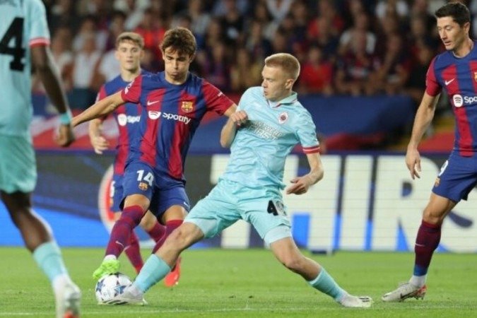 Barcelona goleou o Antwerp por 5 a 0 na estreia - (crédito: Foto: Tom Goyvaerts/BELGA MAG/AFP via Getty Images) Barcelona goleou o Antwerp por 5 a 0 na estreia - (crédito: Foto: Tom Goyvaerts/BELGA MAG/AFP via Getty Images)