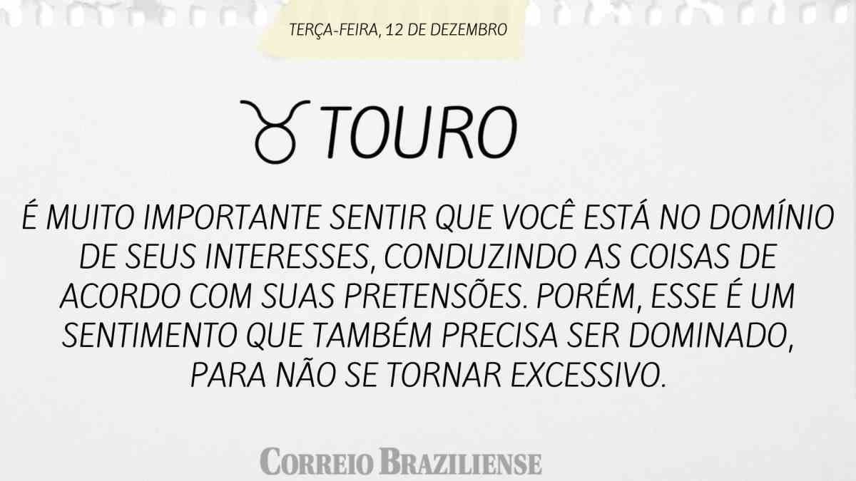 TOURO | 12 DE DEZEMBRO