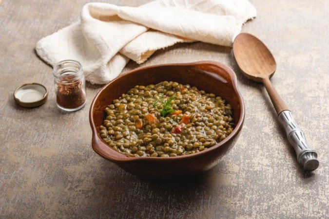A lentilha é um alimento rico em proteínas (Imagem: fotomova | Shutterstock) - (crédito: EdiCase) A lentilha é um alimento rico em proteínas (Imagem: fotomova | Shutterstock) - (crédito: EdiCase)