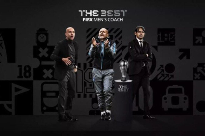 Pep Guardiola aparece, mais uma vez, como grande favorito ao prêmio de melhor treinador - Foto: Paul Ellis/AFP via Getty Images - (crédito: Paul Ellis/AFP via Getty Images) Pep Guardiola aparece, mais uma vez, como grande favorito ao prêmio de melhor treinador - Foto: Paul Ellis/AFP via Getty Images - (crédito: Paul Ellis/AFP via Getty Images)