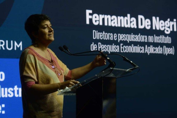A diretora e pesquisadora do Instituto de Pesquisa Econômica Aplicada (Ipea), Fernanda De Negri, participou do evento CB Fórum Complexo Econômico-Industrial da Saúde: desenvolvimento, inovação e o - (crédito: Marcelo Ferreira/CB/D.A.Press) A diretora e pesquisadora do Instituto de Pesquisa Econômica Aplicada (Ipea), Fernanda De Negri, participou do evento CB Fórum Complexo Econômico-Industrial da Saúde: desenvolvimento, inovação e o - (crédito: Marcelo Ferreira/CB/D.A.Press)