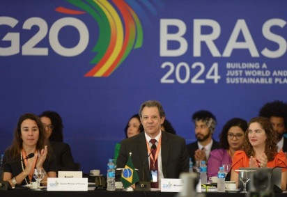 Ministro da Fazenda, Fernando Haddad, coordenará reunião de ministros das finanças do G20. São esperadas delegações de 27 países -  (crédito:  Ed Alves/CB/DA.Press)