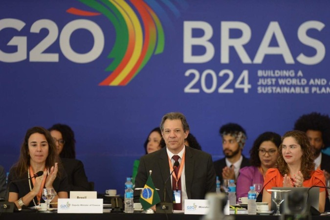 Ministro da Fazenda, Fernando Haddad, coordenará reunião de ministros das finanças do G20. São esperadas delegações de 27 países -  (crédito:  Ed Alves/CB/DA.Press)