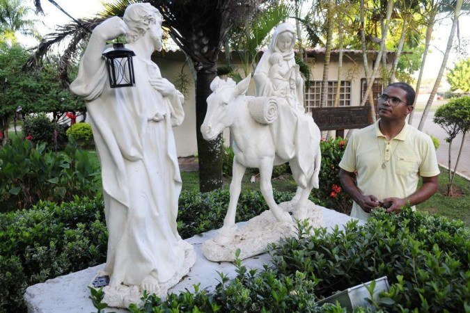  14/12/2023. Crédito: Minervino Júnior/CB/D.A Press. Brasil.  Brasilia - DF. Comunidade Obra de Maria na Vila Cauhy. João Paulo de Souza morador da comunidade.