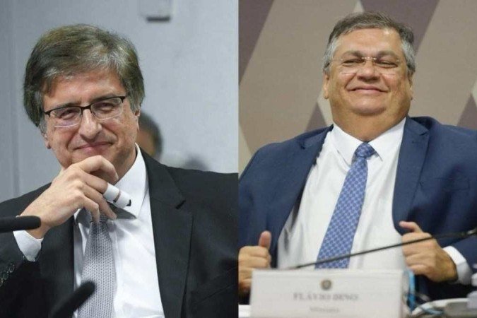 O subprocurador Paulo Gonet e o ministro da Justiça, Flávio Dino - (crédito: Marcos Oliveira/Agência Senado - Ed Alves/CB/DA.Press) O subprocurador Paulo Gonet e o ministro da Justiça, Flávio Dino - (crédito: Marcos Oliveira/Agência Senado - Ed Alves/CB/DA.Press)
