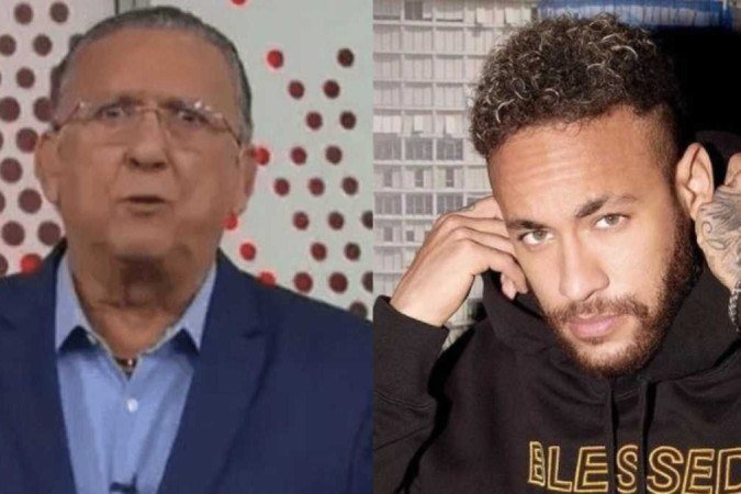 Galvão Bueno/Neymar - (crédito: Reprodução Globo/Instagram) Galvão Bueno/Neymar - (crédito: Reprodução Globo/Instagram)