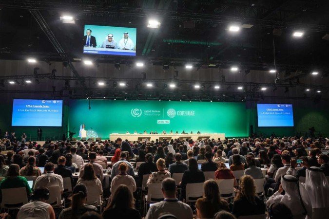 Foi lançado na COP, em Dubai, o Compromisso Brasileiro da Filantropia sobre Mudanças Climáticas - (crédito: AFP) Foi lançado na COP, em Dubai, o Compromisso Brasileiro da Filantropia sobre Mudanças Climáticas - (crédito: AFP)