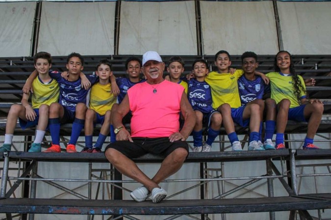 Arimateia (C): apoio a várias gerações do futsal no Distrito Federal -  (crédito: Kayo Magalhães/CB/D.A Press)