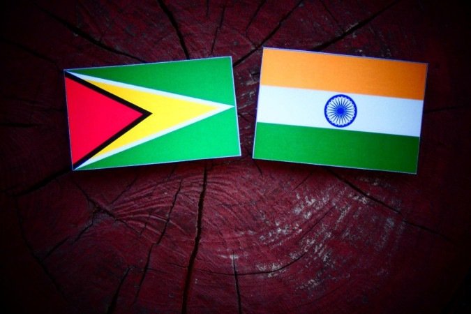 Quatro em cada dez guianeses têm ascendência indiana; presidente do país, Irfaan Ali, é um deles - (crédito: Getty Images) Quatro em cada dez guianeses têm ascendência indiana; presidente do país, Irfaan Ali, é um deles - (crédito: Getty Images)