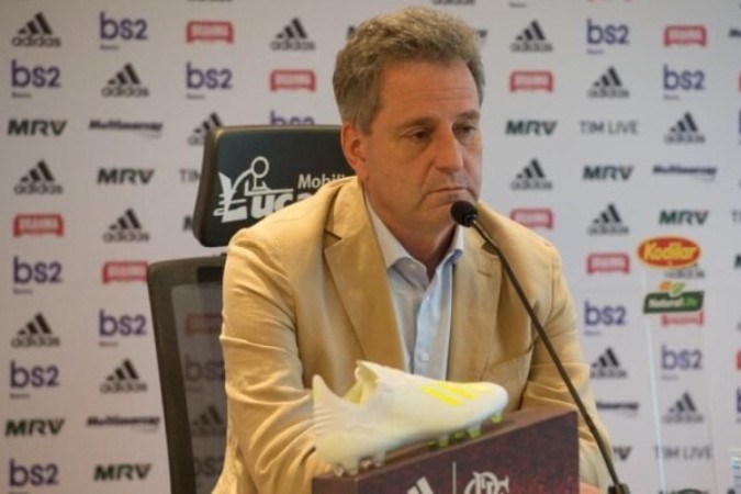 Flamengo quer construir um estádio próprio, segundo Rodolfo Landim, mas não há projeto segundo o presidente da Caixa  -  (crédito: - Foto: Alexandre Vidal/Flamengo)